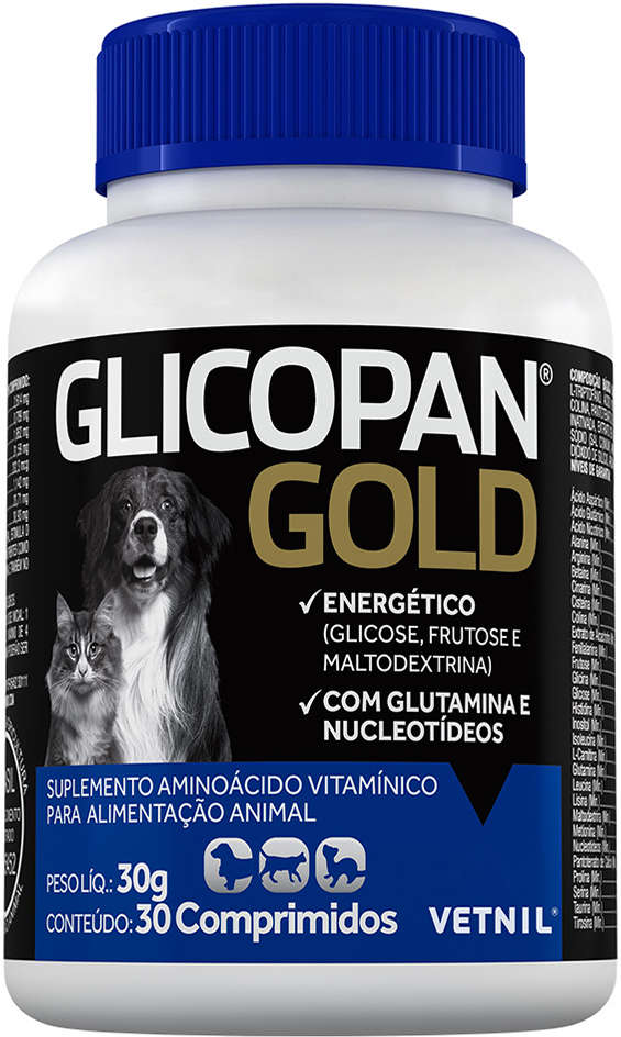 Suplemento Vetnil Glicopan Gold - 30 Comprimidos