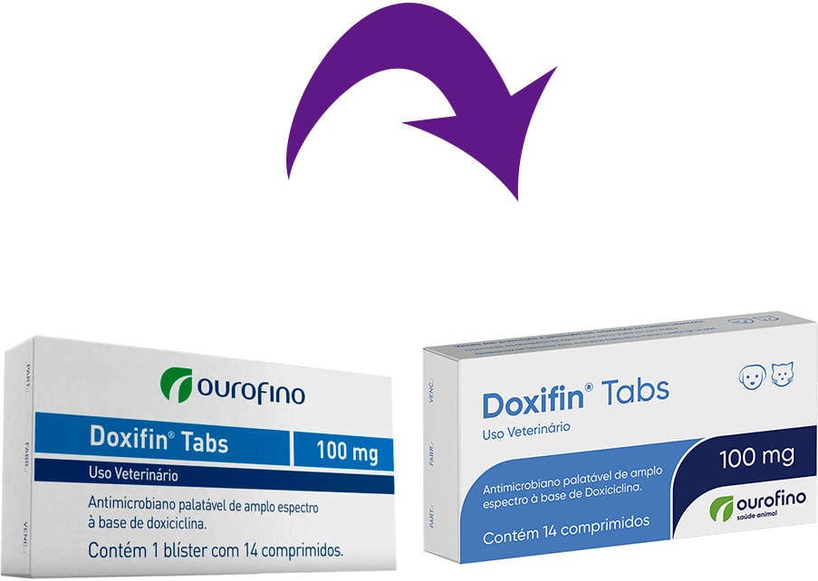 Antimicrobiano Ourofino Doxifin Tabs 14 Comprimidos - 100 mg