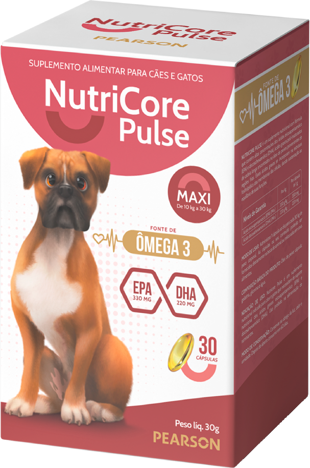 Suplemento Alimentar NutriCore Pulse Maxi 330 mg - 30 Cápsulas