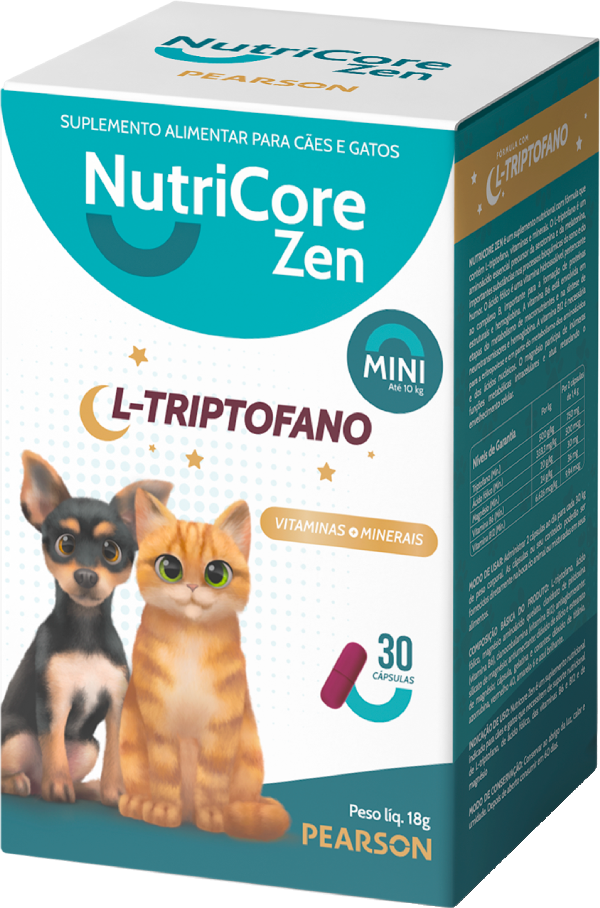 Suplemento Alimentar NutriCore Zen Mini 250 mg - 30 Cápsulas