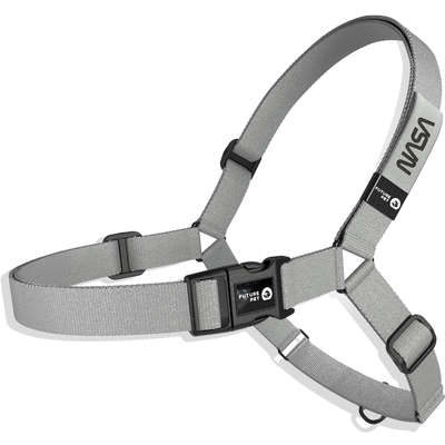 Peitoral Antipuxão Future Pet Nasa Prata para Cães | Petlove