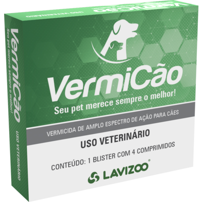Vermicida Lavizoo Vermicão para Cães