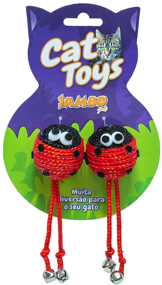 Brinquedo Joaninha Redonda para Gatos - Tam. Único