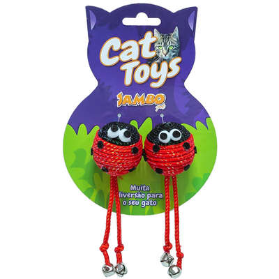 Brinquedo Joaninha Redonda para Gatos