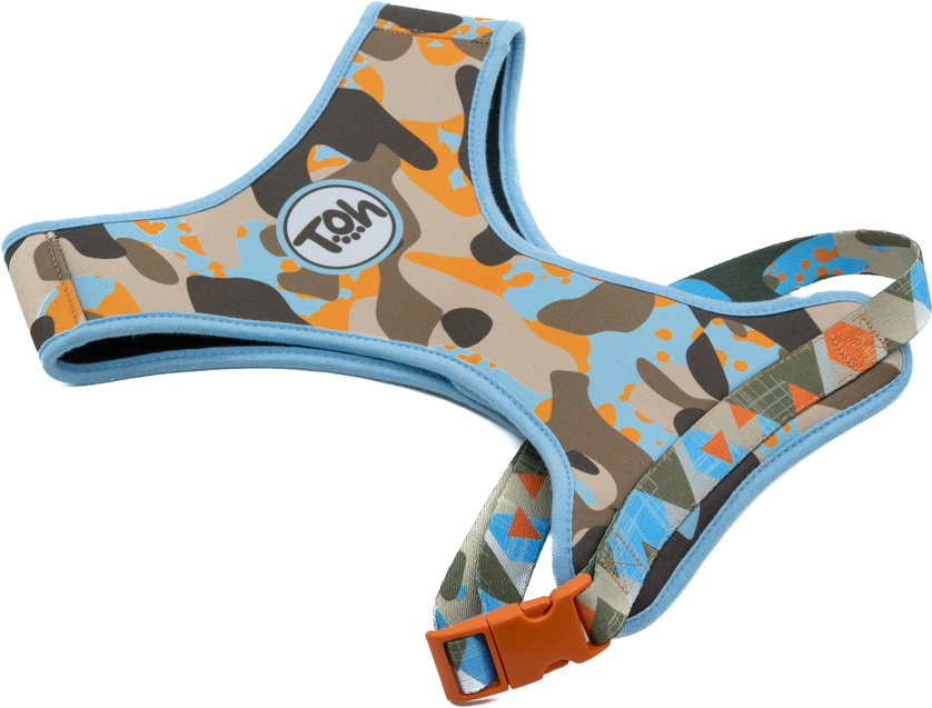 Conjunto Peitoral e Guia Toh Neoprene Oliva - Tam. M