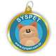 Medalha SysPet Gato - Azul com Dourado