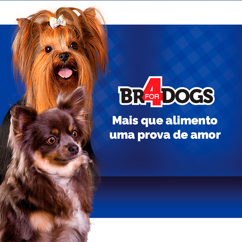 Ração Seca BR4 Dogs Arroz e Frango para Cães Raças Pequenas e Minis - 3Kg