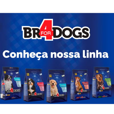 Ração Seca BR4 Dogs Arroz e Frango para Cães Filhotes