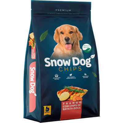 Ração Seca Snow Dog Frango com Chips de Batata Doce para Cães Adultos