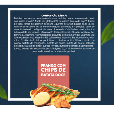 Ração Seca Snow Dog Frango com Chips de Batata Doce para Cães Adultos