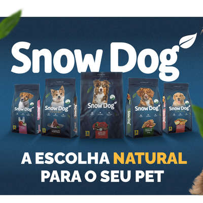 Ração Seca Snow Dog Maçã e Leite para Cães Filhotes