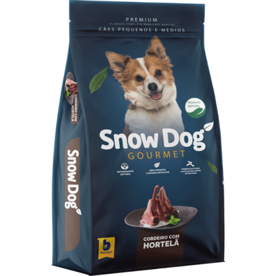 Ração Seca Snow Dog Gourmet Cordeiro com Hortelã para Cães Adultos