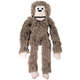 Brinquedo Mordedor Pelúcia Macaco Peludo Marrom
