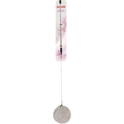 Brinquedo Varinha Fur Ball com Sino Cinza