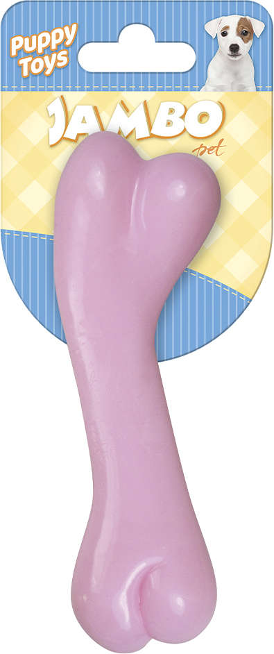 Brinquedo Mordedor Ossinho Baby Bone Rosa - Tam. Único