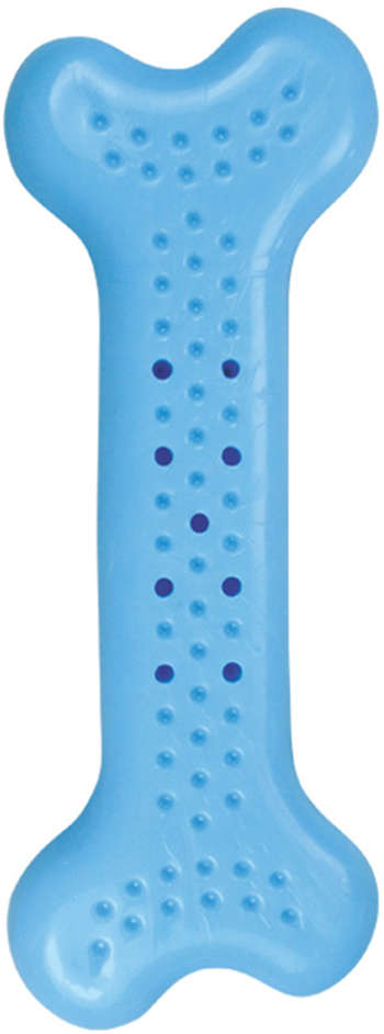 Brinquedo Mordedor Ossinho Baby Flat Azul - Tam. Único
