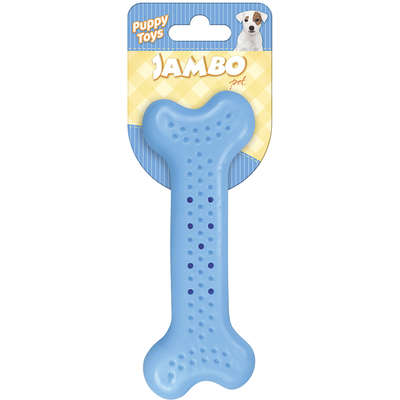 Brinquedo Mordedor Ossinho Baby Flat Azul