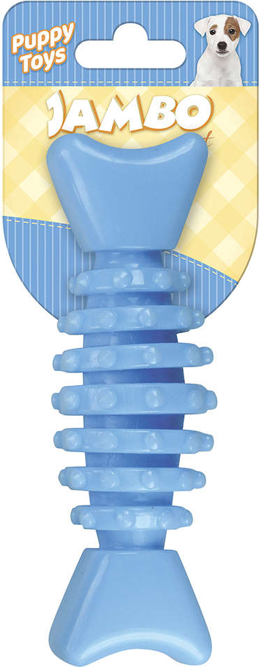 Brinquedo Mordedor Ossinho Baby Dent Azul - Tam. Único