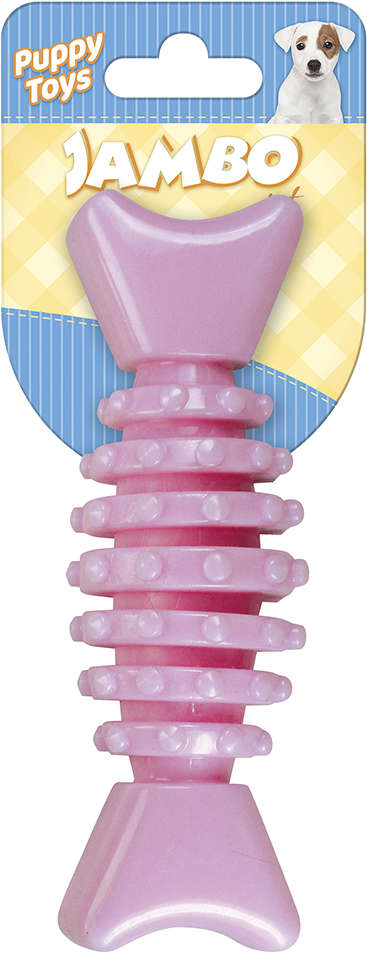 Brinquedo Mordedor Ossinho Baby Dent Rosa - Tam. Único