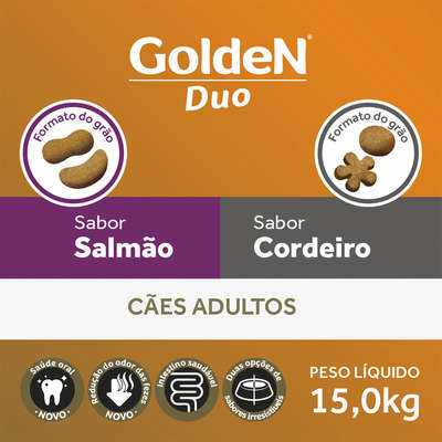 Ração Premier Golden DUO Cães Adultos Salmão com Ervas e Cordeiro e Arroz