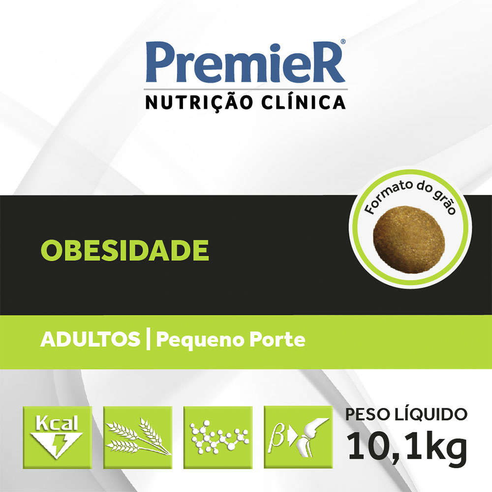 Ração Premier Nutrição Clínica Obesidade para Cães Adultos Pequeno Porte - 10,1Kg