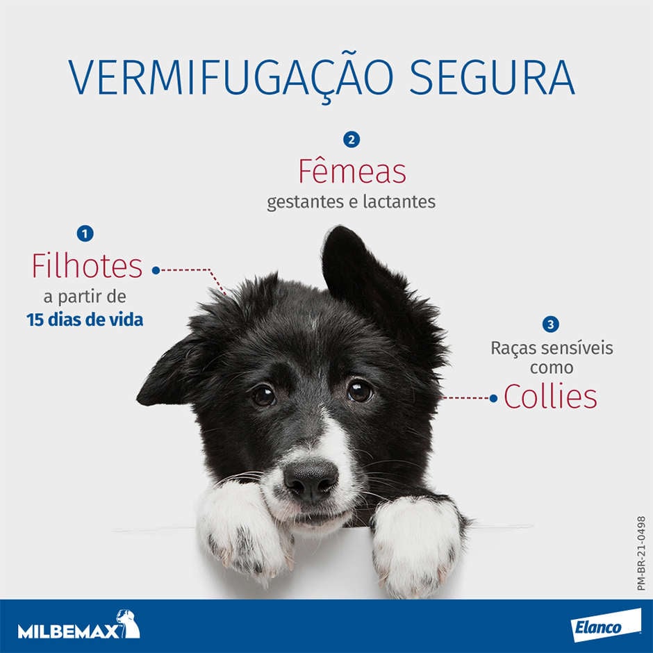 Vermífugo Elanco Milbemax C para Cães até 5Kg - 2 Comprimidos