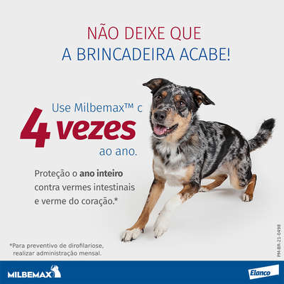 Vermífugo Elanco Milbemax C para Cães até 5 Kg