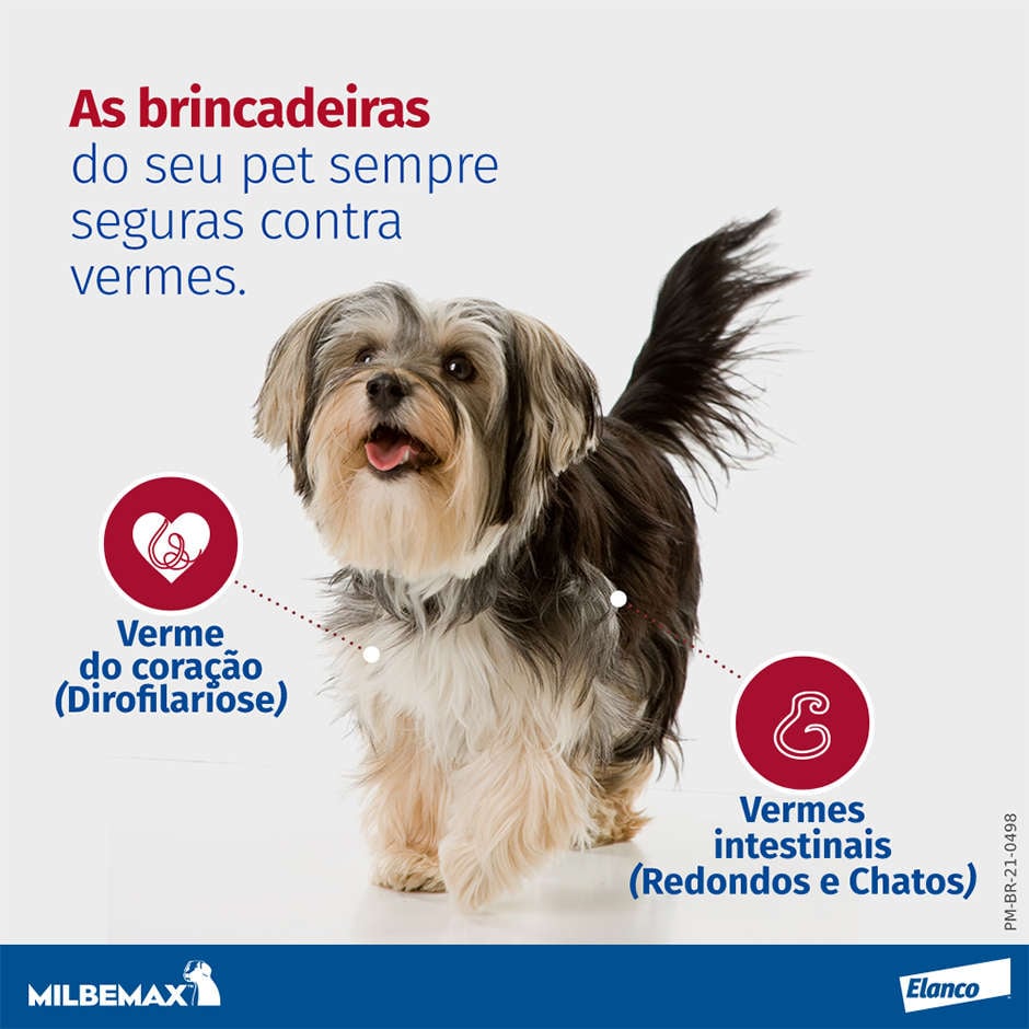Vermífugo Elanco Milbemax C para Cães até 5Kg - 2 Comprimidos