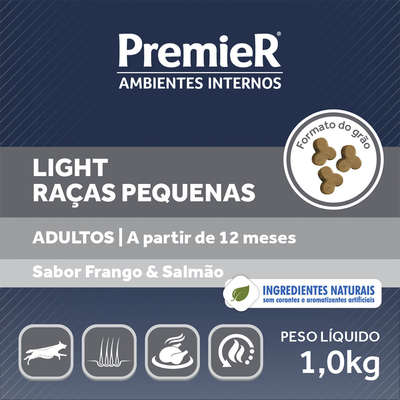 Ração Premier Pet Ambientes Internos Cães Sênior