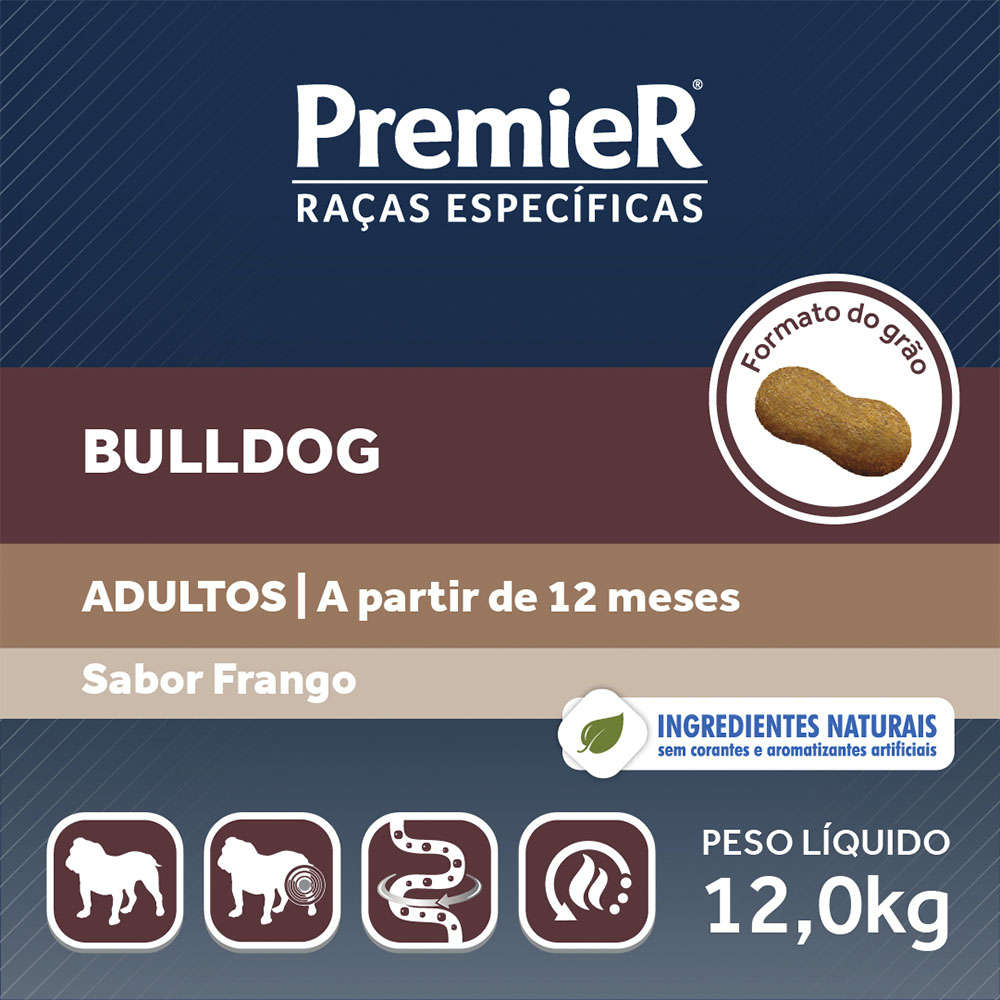 Ração Premier Pet Raças Específicas Bulldog Adulto - 12Kg