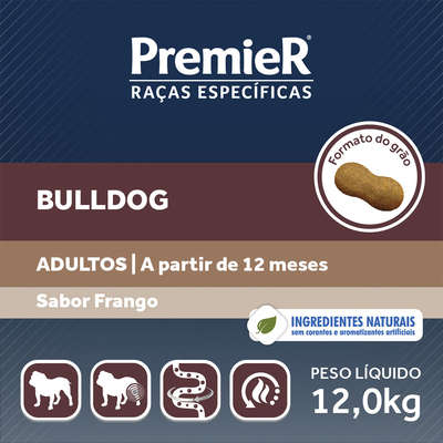 Ração Premier Pet Raças Específicas Bulldog Adulto