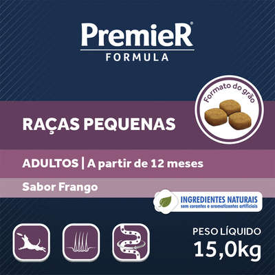 Ração Premier Pet Formula Cães Adultos Raças Pequenas