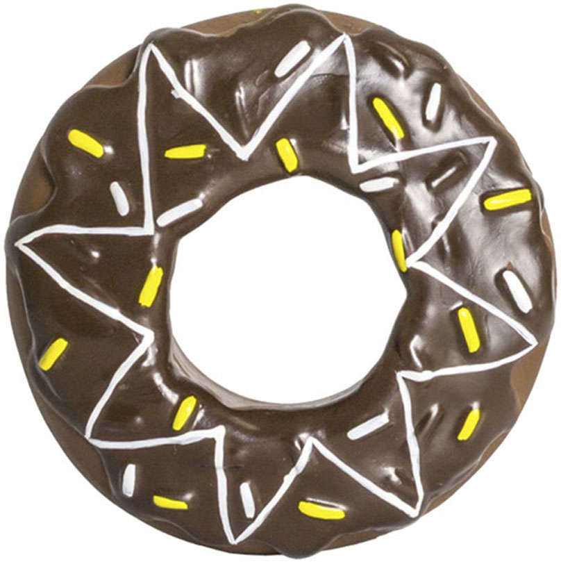 Brinquedo Mordedor Apito Rosquinha Chocolatudo - Tam. Único