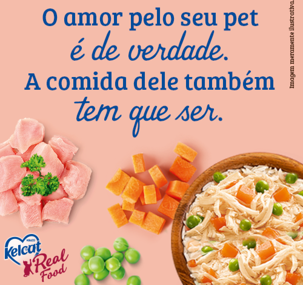 Ração Úmida Kelcat Real Food Frango com Arroz e Vegetais - 85 g