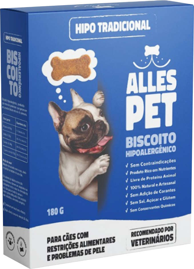 Biscoito Hipoalergênico Alles Pet Tradicional - 180 g