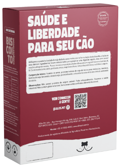 Biscoito Hipoalergênico Alles Pet Beterraba - 180 g