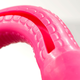 Brinquedo Cobra TPR com Dispenser para Ração Rosa para Cães