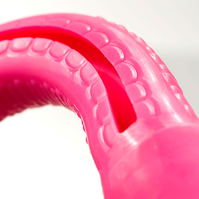 Brinquedo Cobra TPR com Dispenser para Ração Rosa para Cães