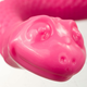 Brinquedo Cobra TPR com Dispenser para Ração Rosa para Cães