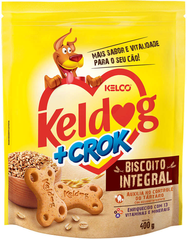 Biscoito Keldog para Cães Adultos Integral - 400g