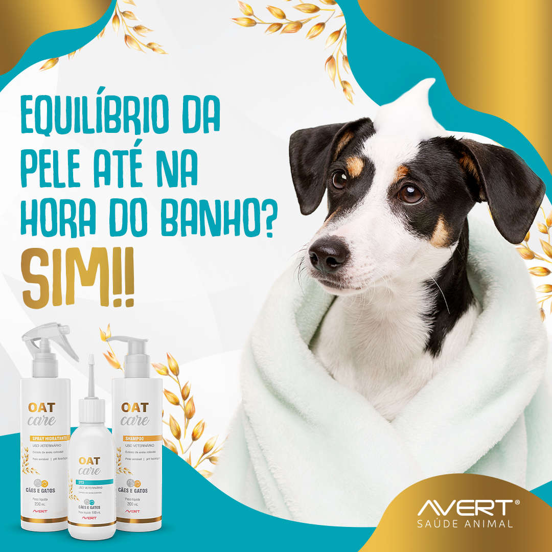 Spray Hidratante Avert Oat Care para Cães e Gatos - 200 mL