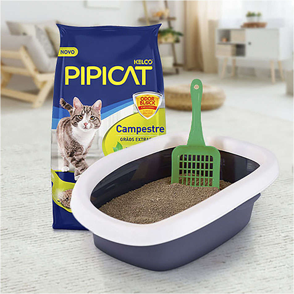 Areia Sanitária Perfumada Campestre Pipicat - 4kg