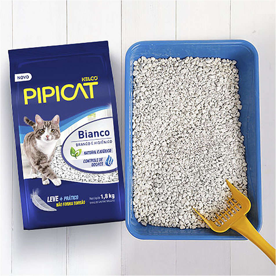 Granulado Sanitário Kelco Pipicat Bianco - 1,8Kg