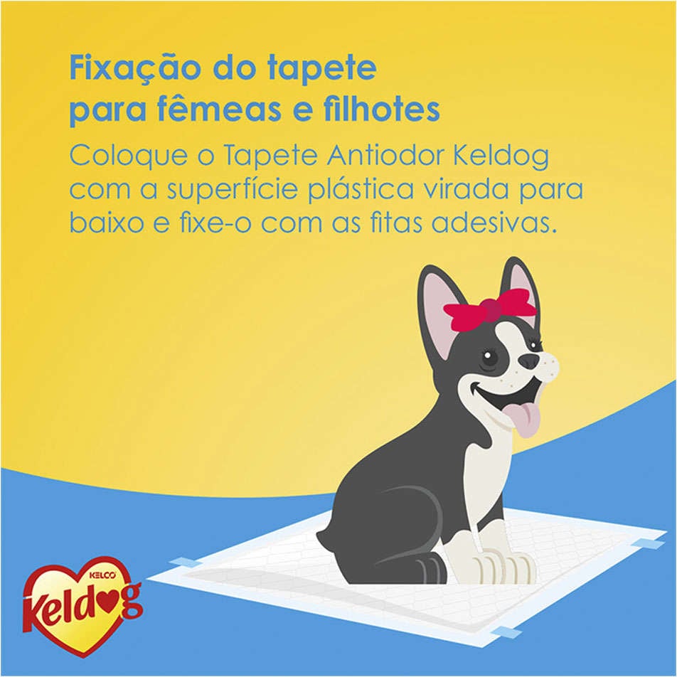Kit Tapete Higiênico Kelco Keldog Perfumado - 120 Unidades (4 Pacotes)