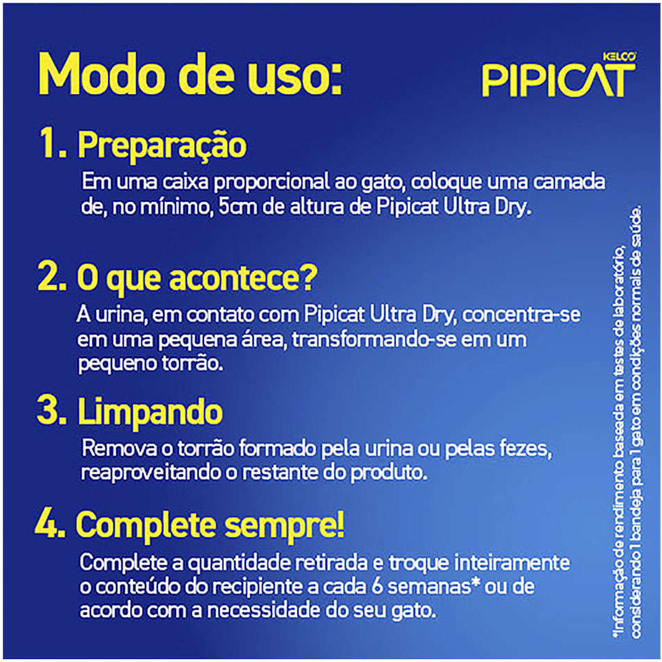 Areia Sanitária Kelco Pipicat Ultra Dry - 4Kg