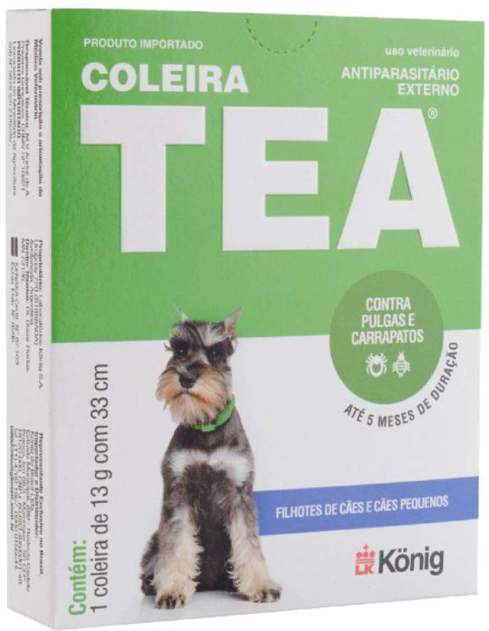 Coleira Antiparasitária Tea König 33 cm para Cães - 13 g