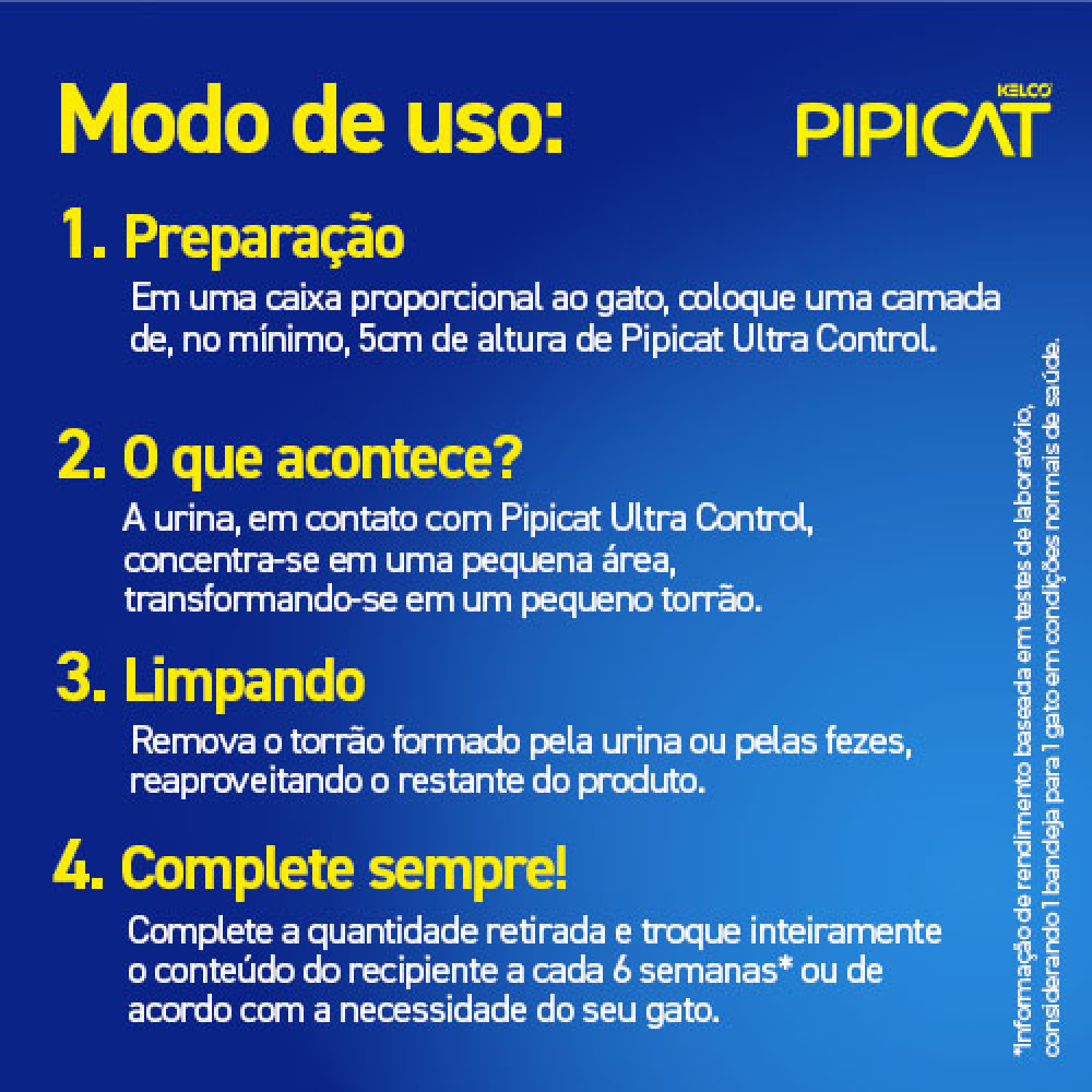 Granulado Sanitário Pipicat Ultra Control - 4Kg