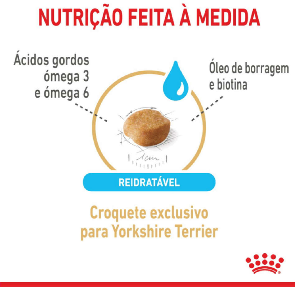 Ração Seca Royal Canin para Cães Adultos Yorkshire Terrier 8+ - 2,5Kg