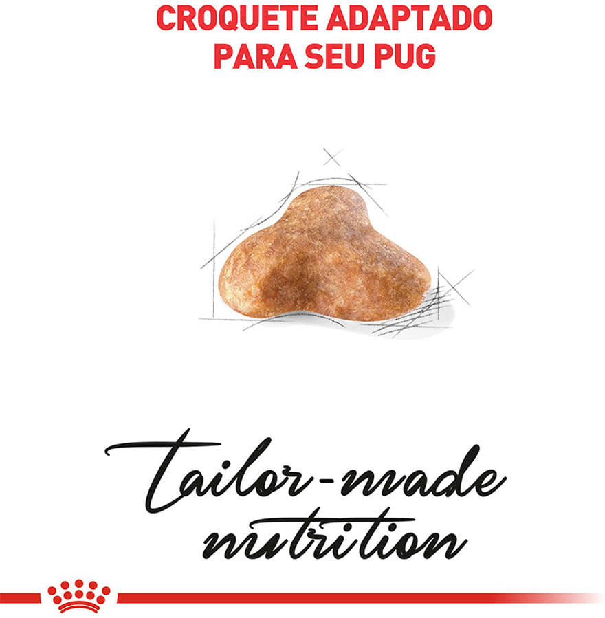 Ração Royal Canin para Cães Adultos da Raça Pug - 7,5Kg
