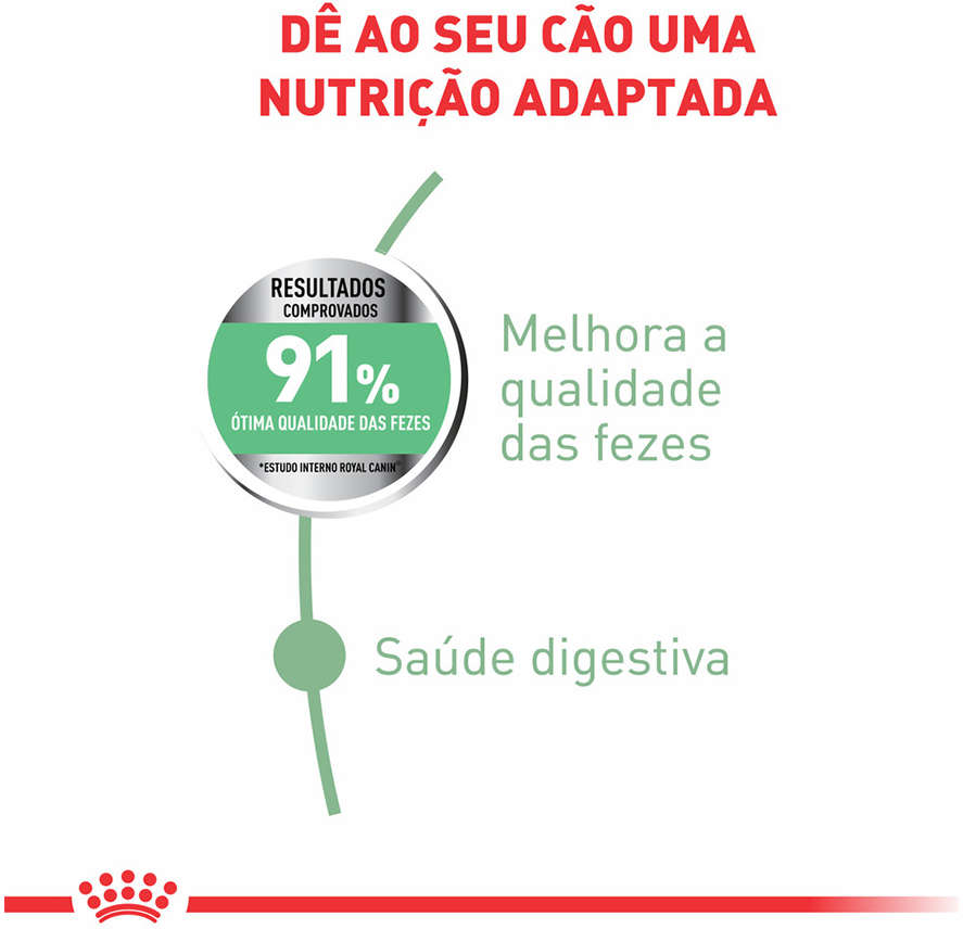 Ração Seca Royal Canin Cuidado Digestivo para Cães Adultos de Raças Médias a partir de 12 meses de idade - 10,1Kg